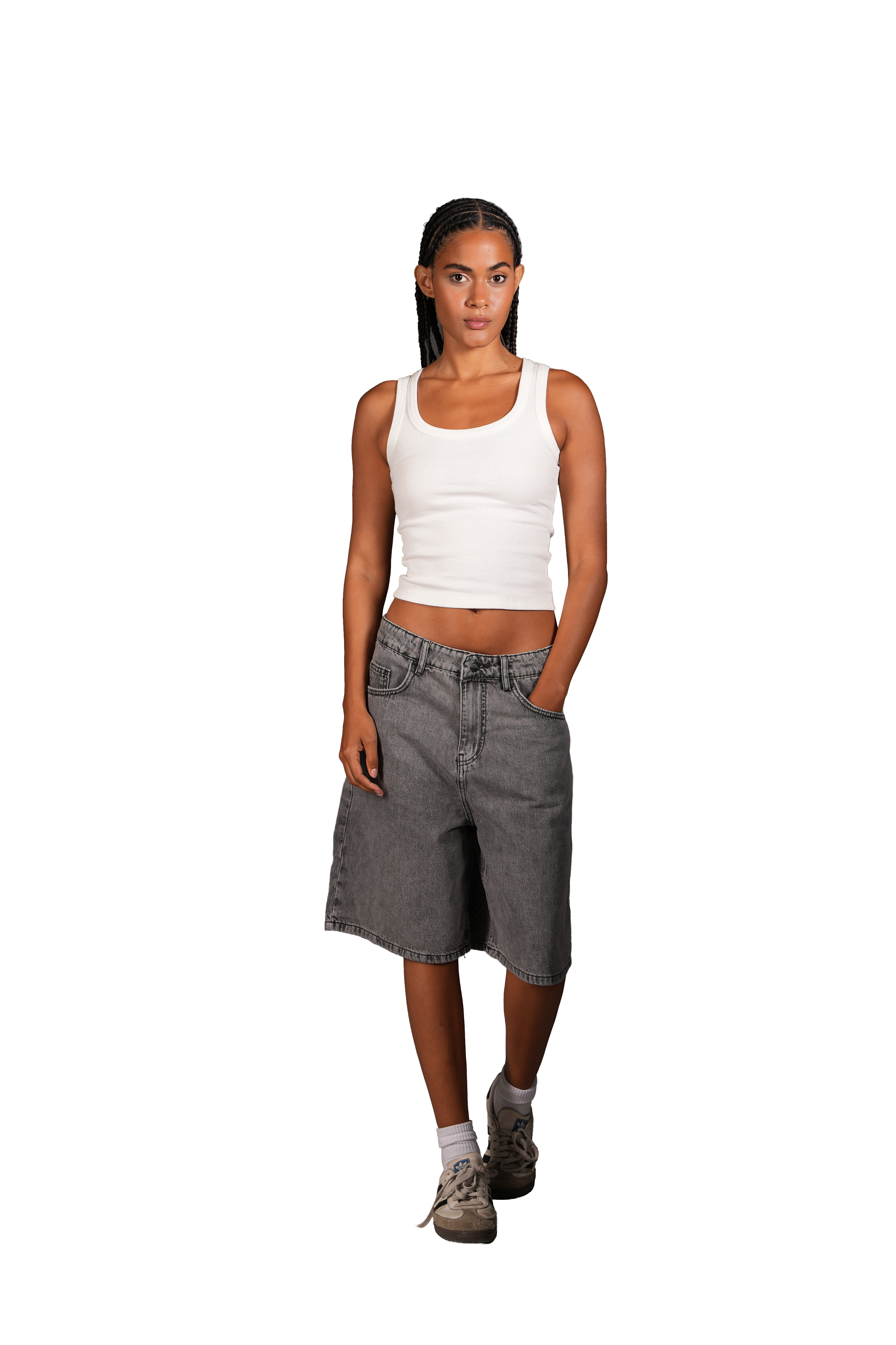 NP-115 JORTS / GREY