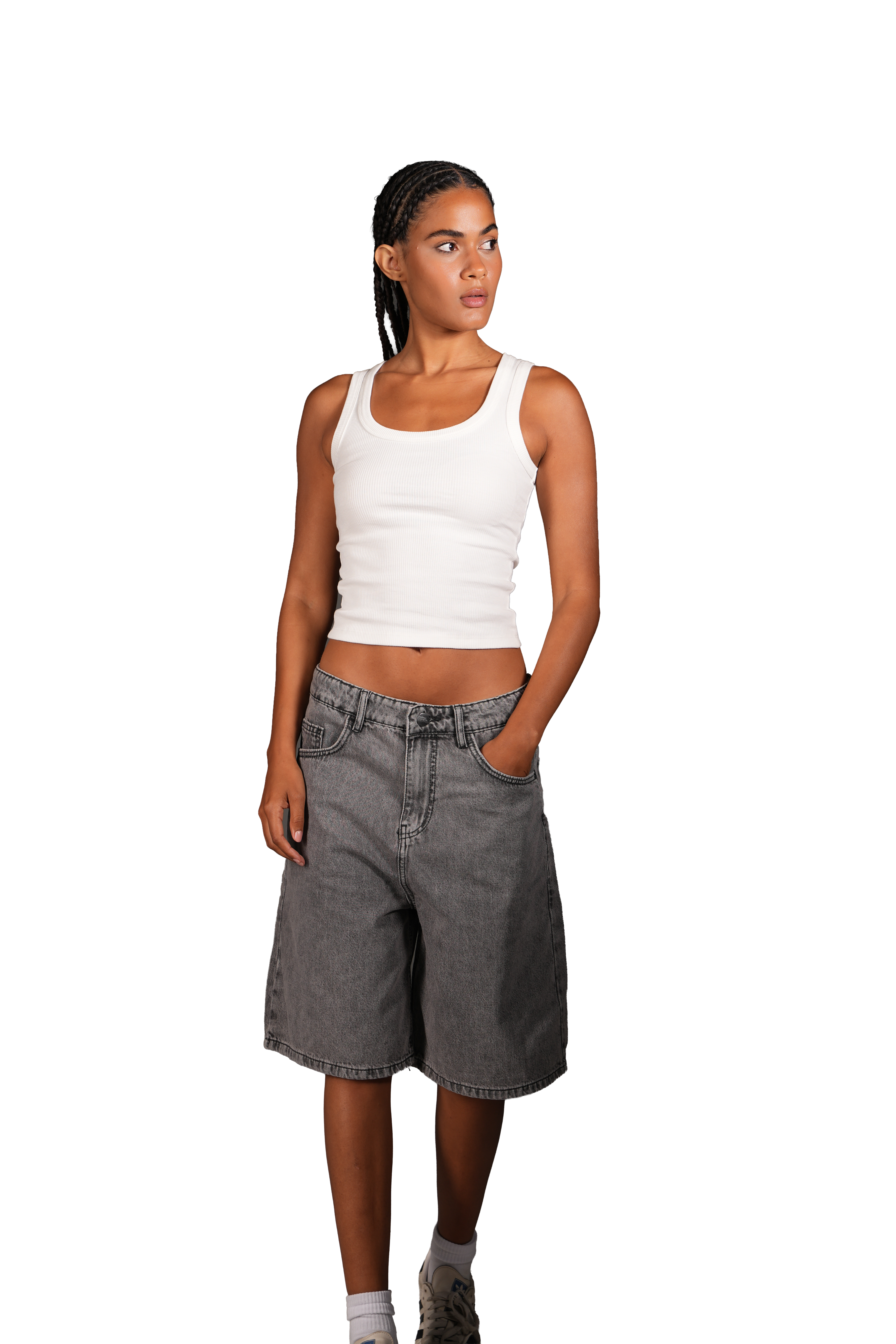 NP-115 JORTS / GREY