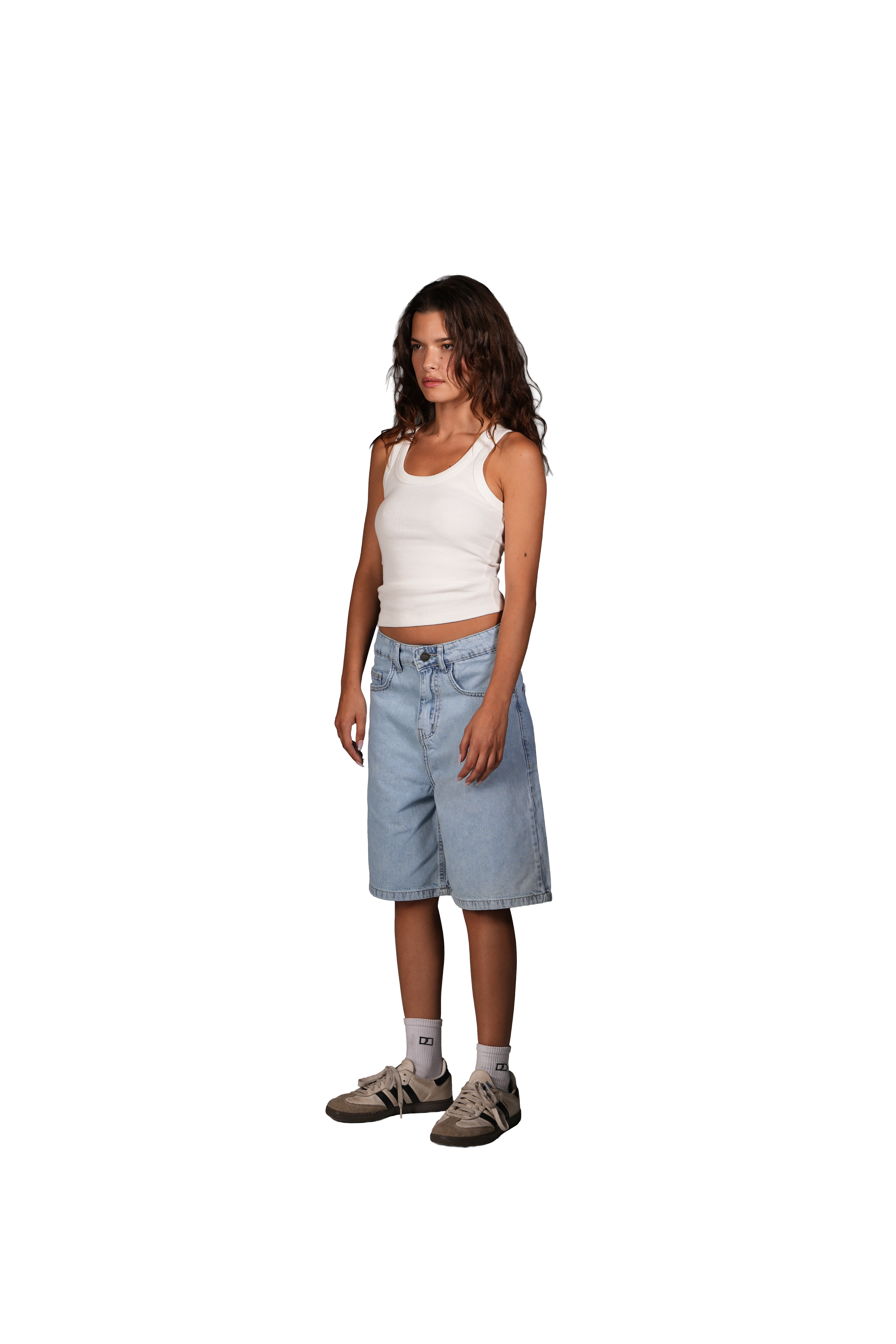 NP-114 JORTS / LIGHT BLUE