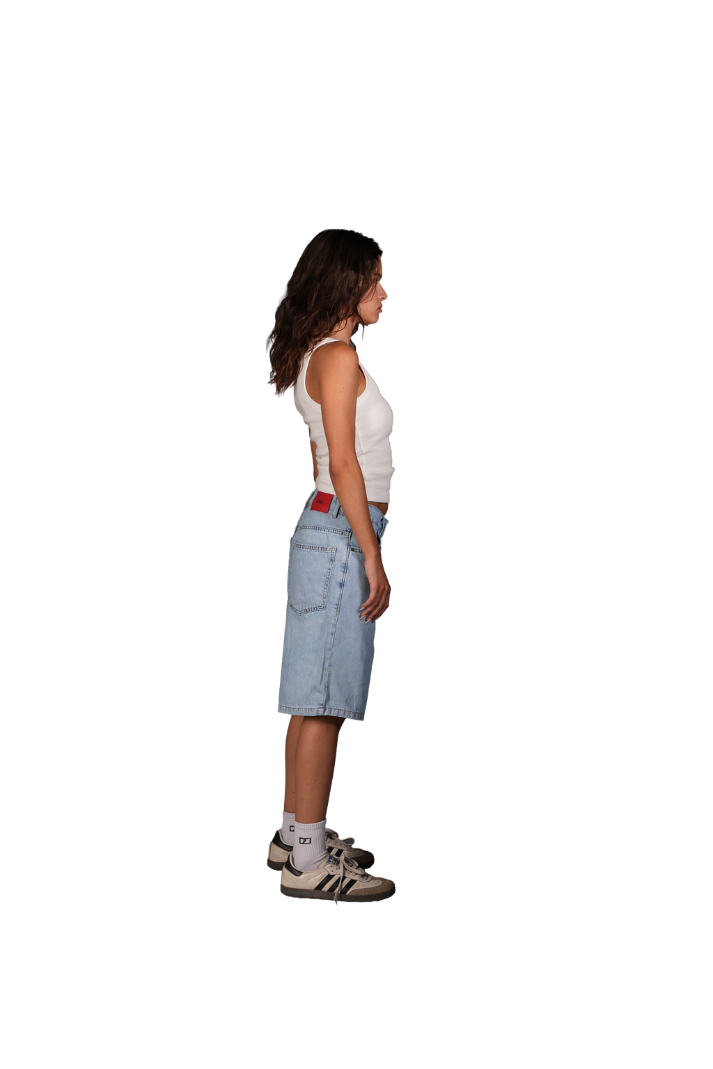 NP-114 JORTS / LIGHT BLUE
