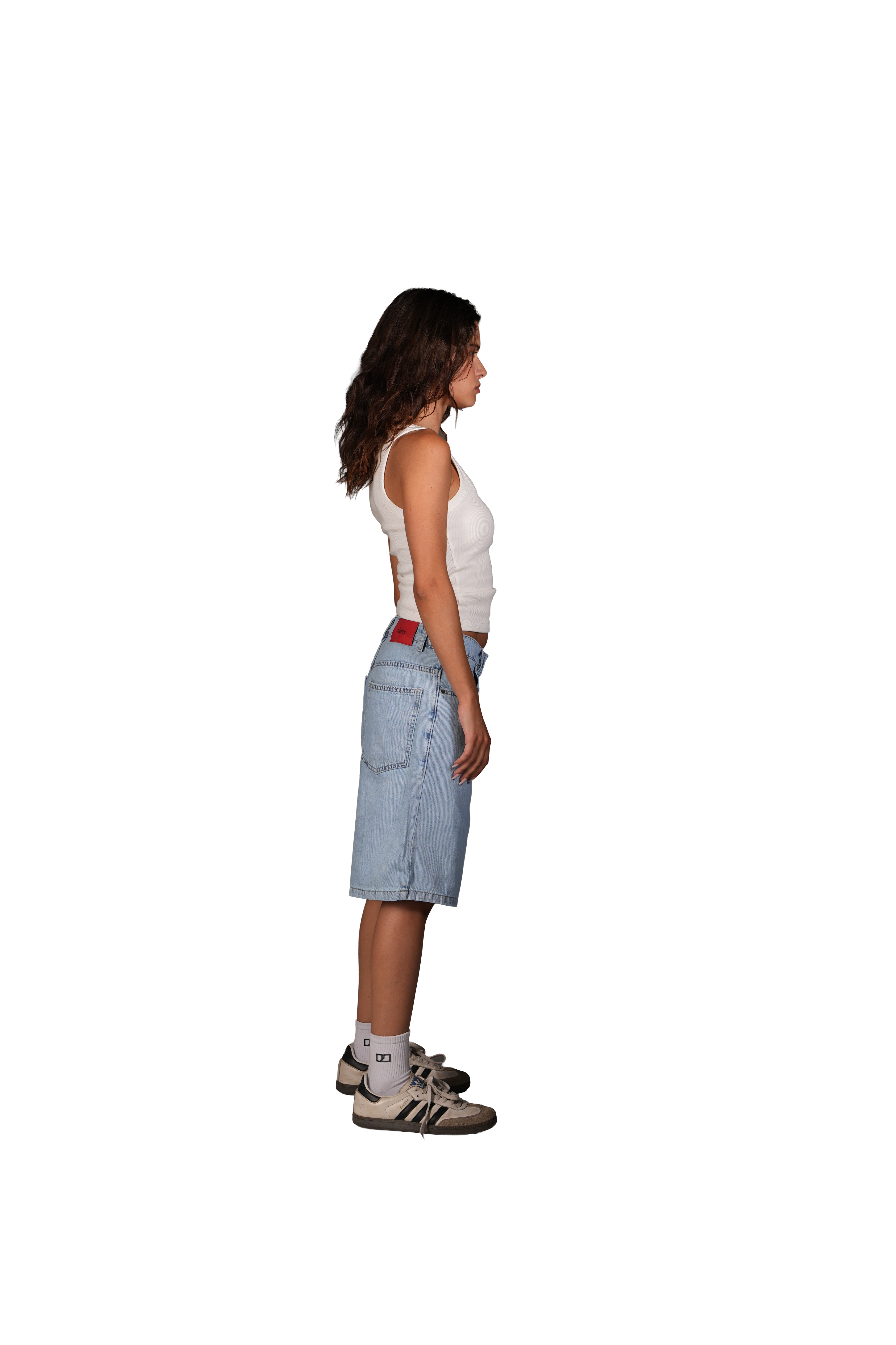 NP-114 JORTS / LIGHT BLUE