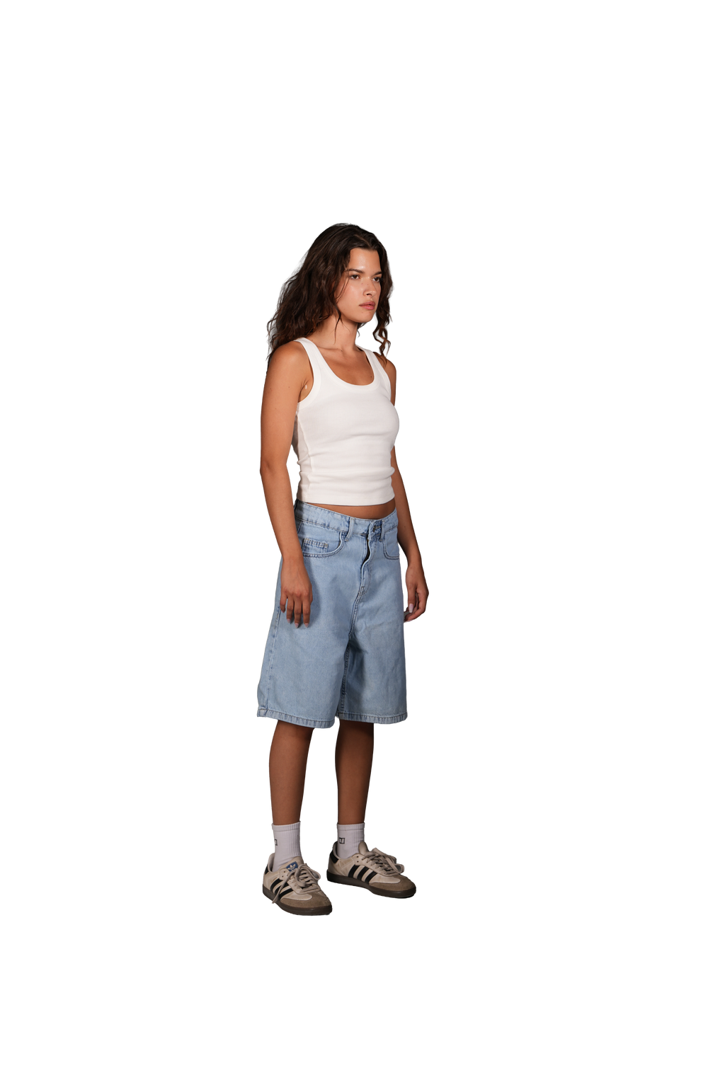 NP-114 JORTS / LIGHT BLUE