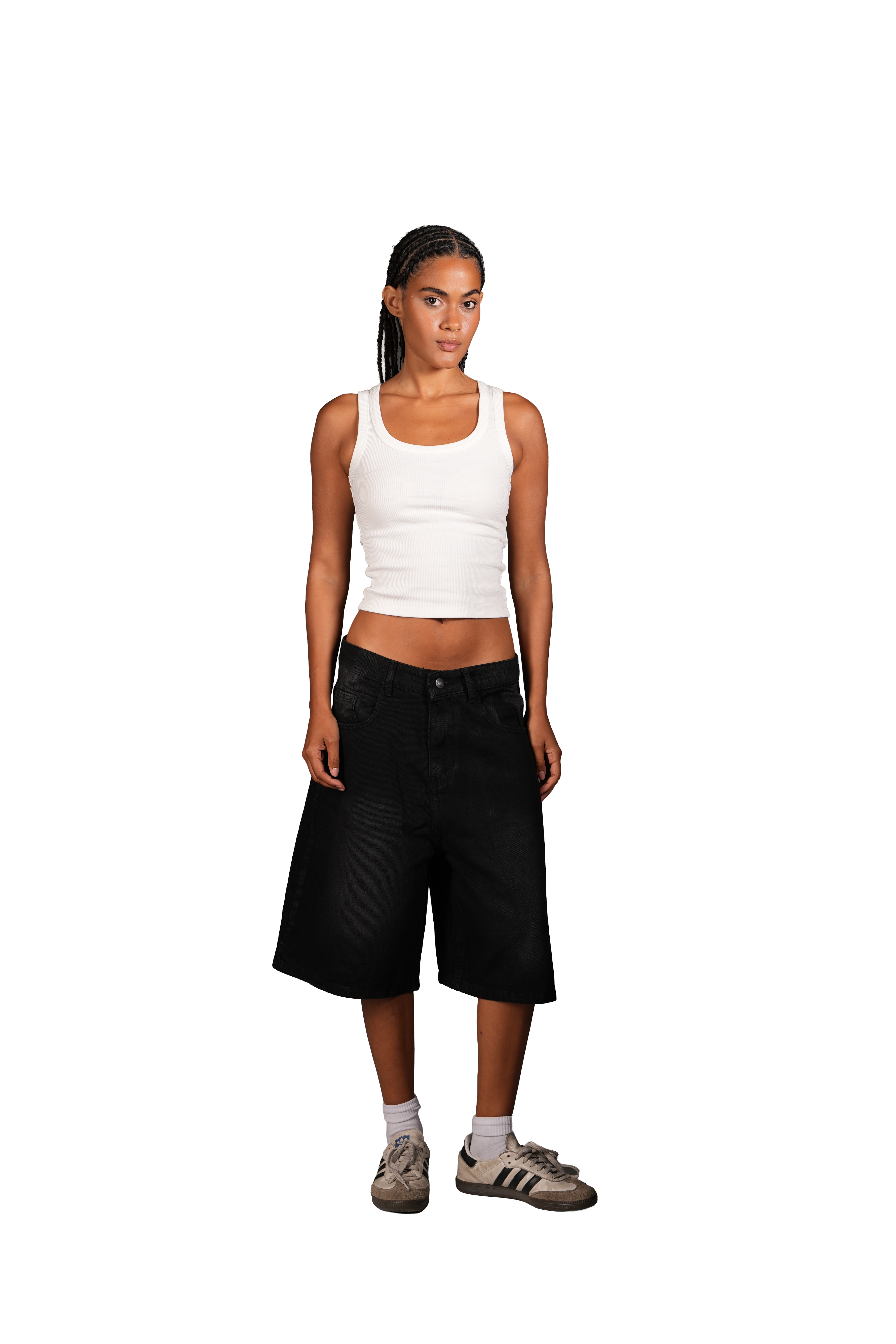 NP-113 JORTS / BLACK