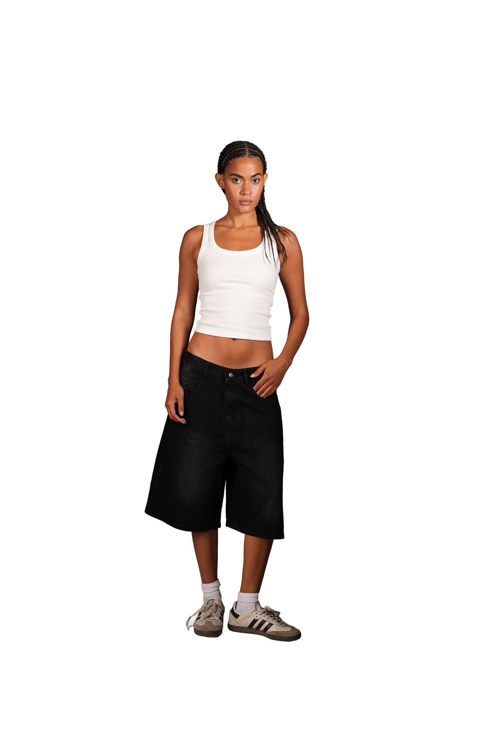 NP-113 JORTS / BLACK
