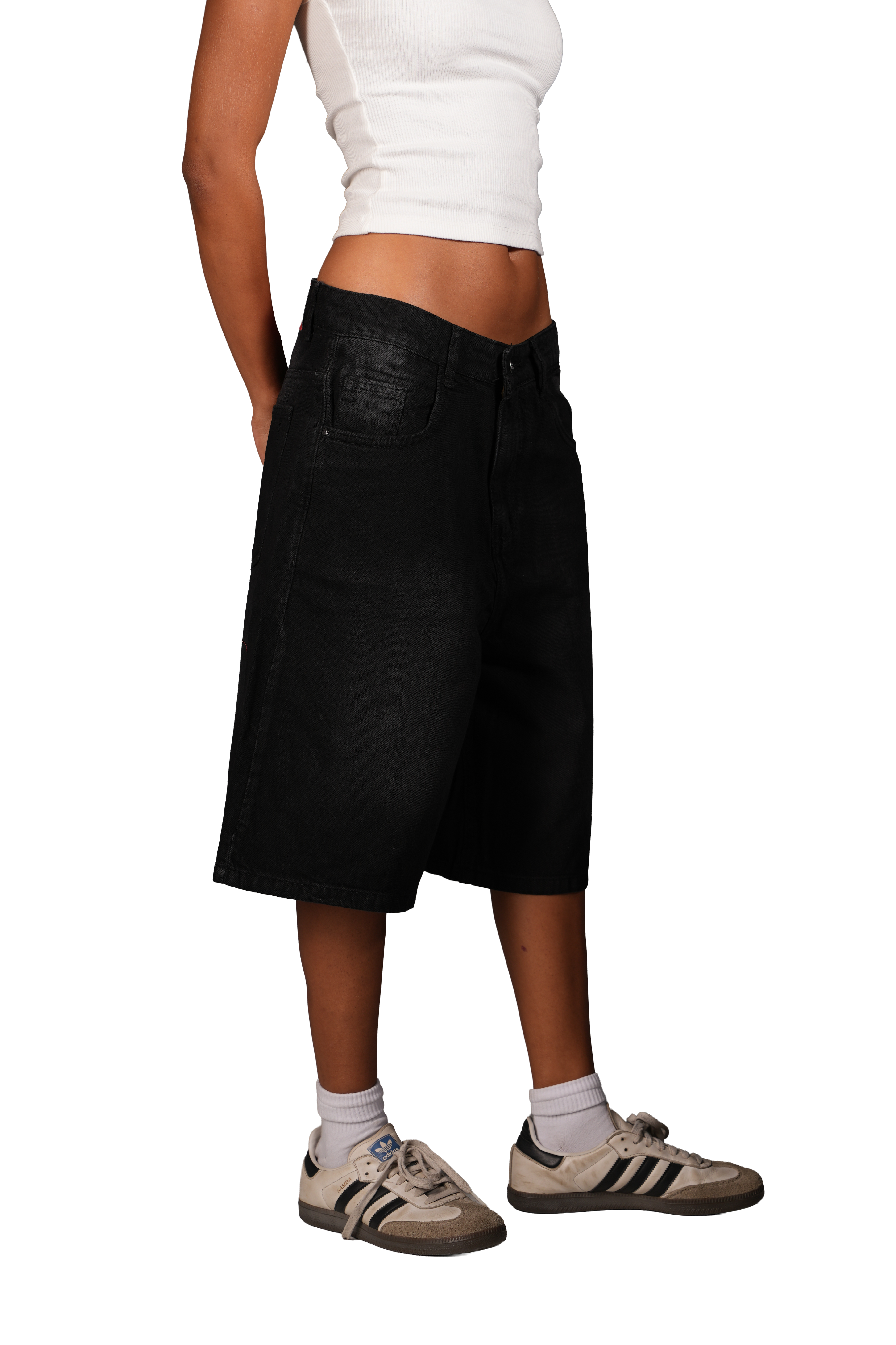 NP-113 JORTS / BLACK