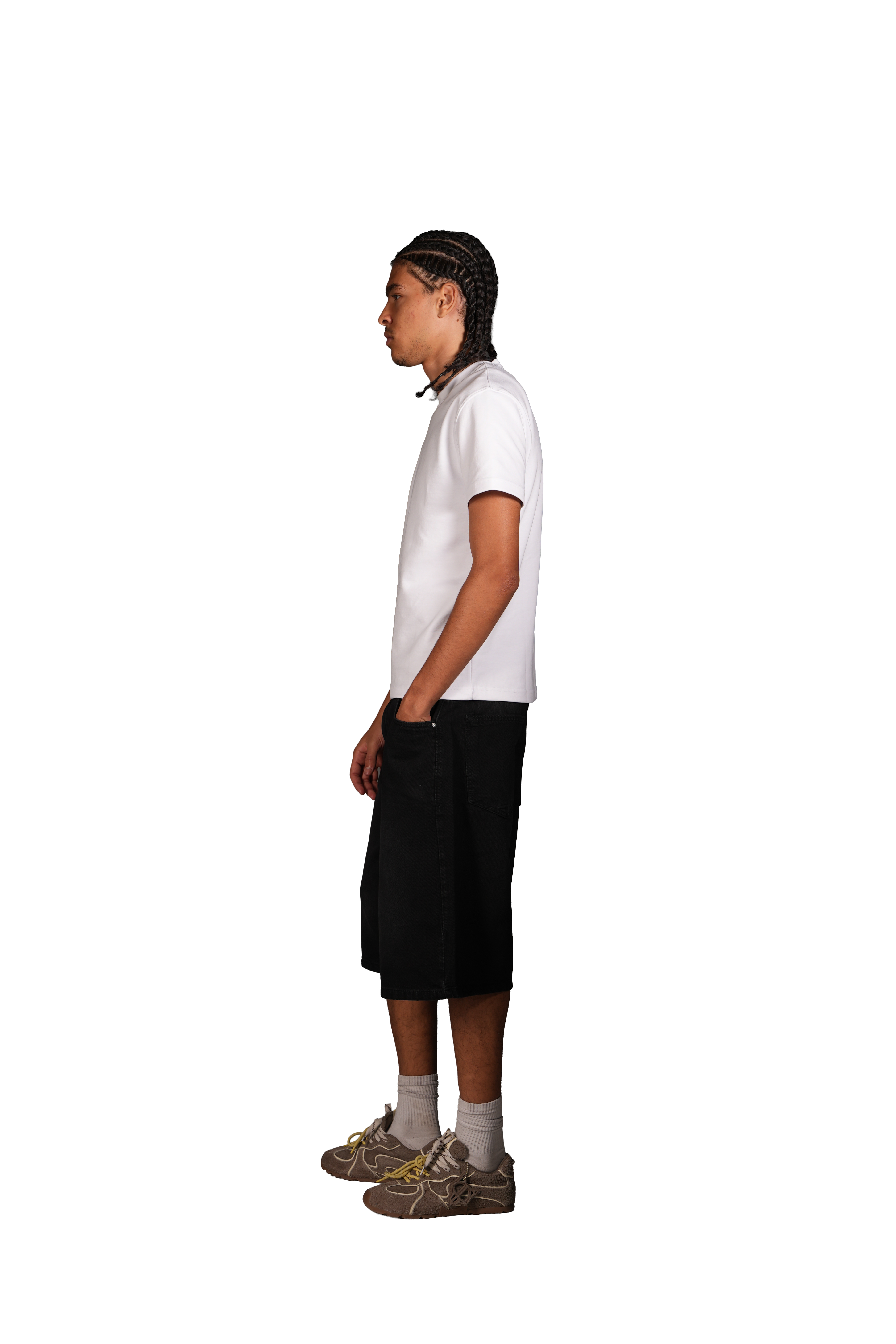 NP-113 JORTS / BLACK