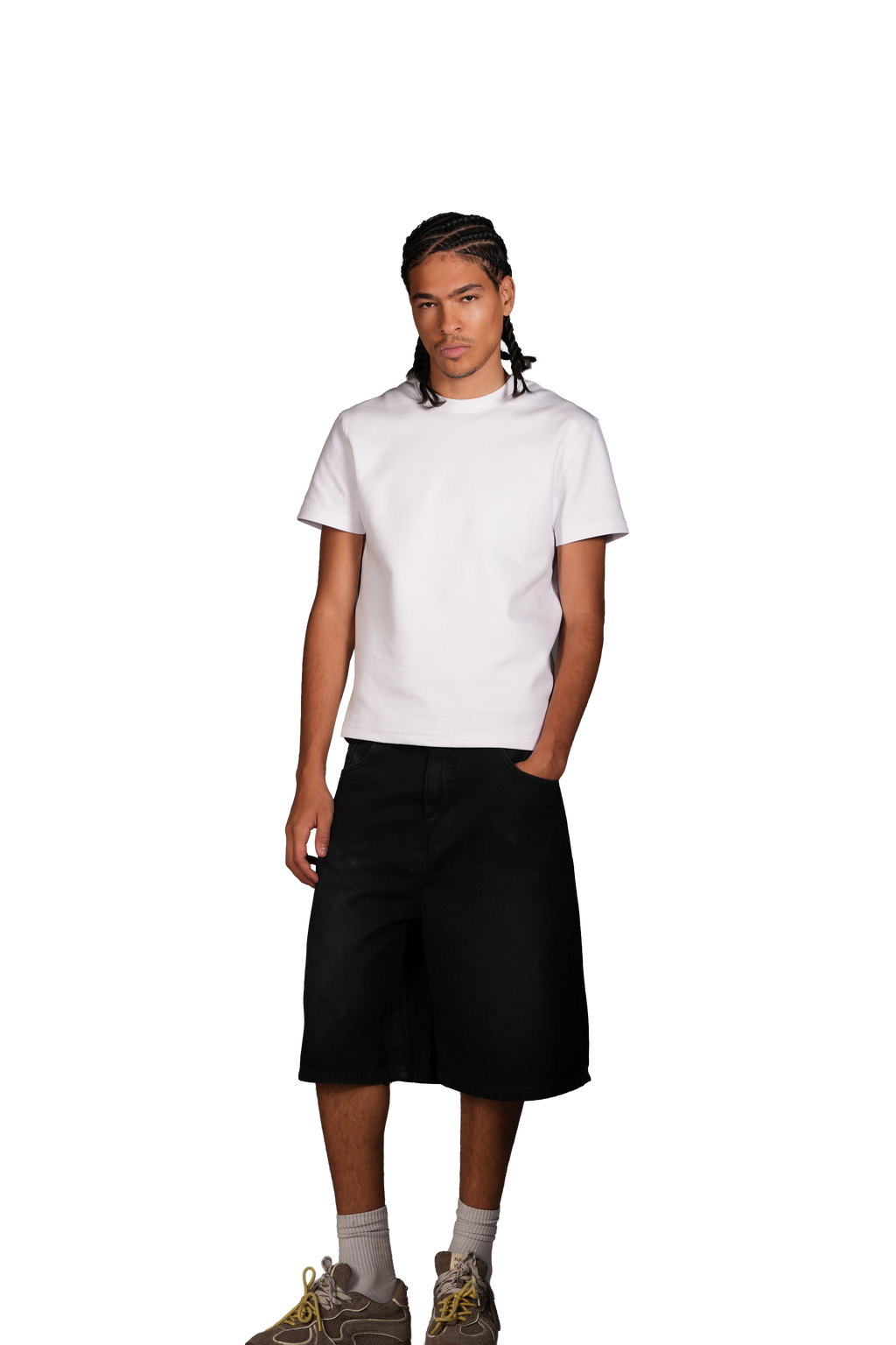 NP-113 JORTS / BLACK