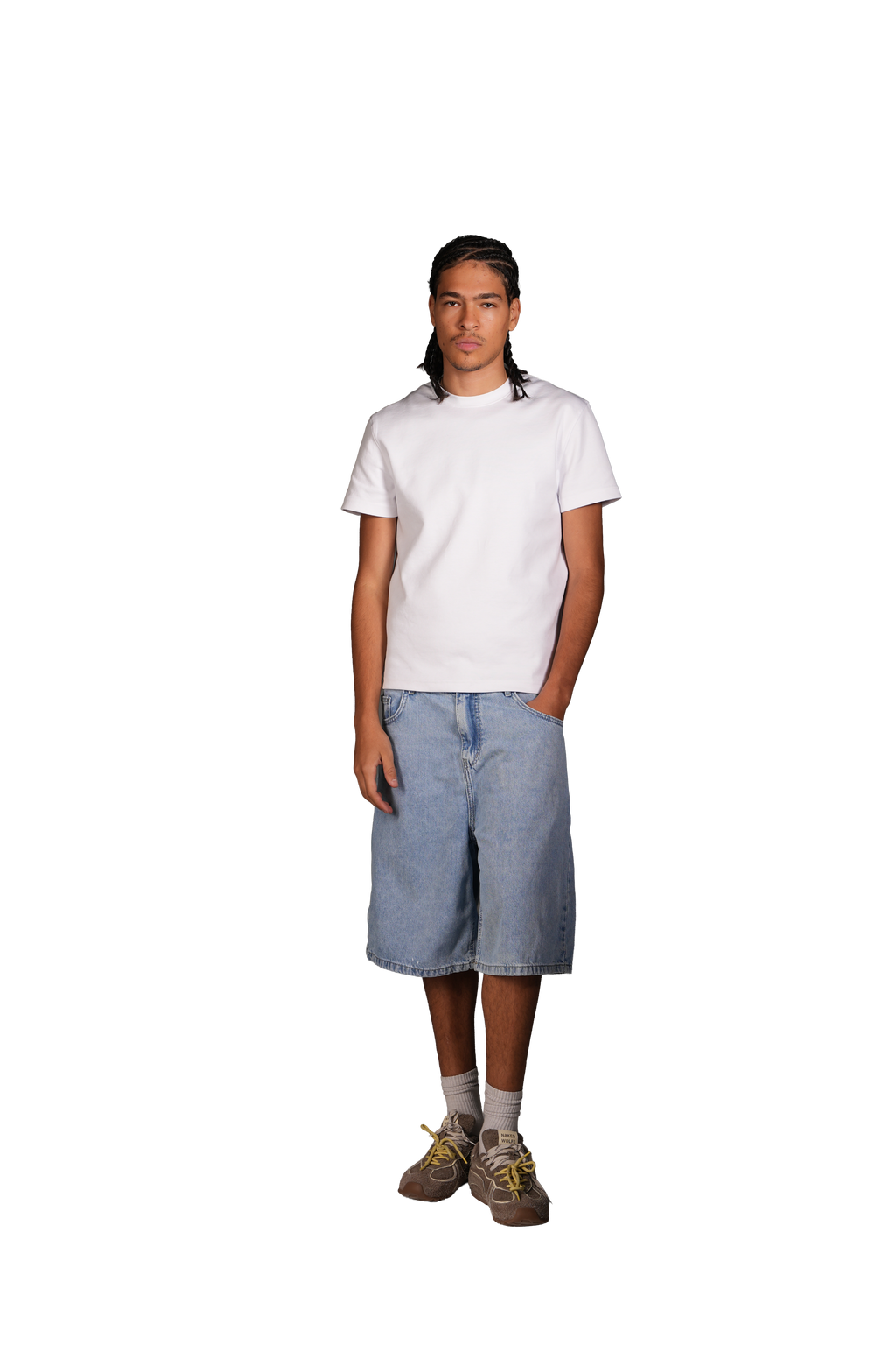NP-114 JORTS / LIGHT BLUE