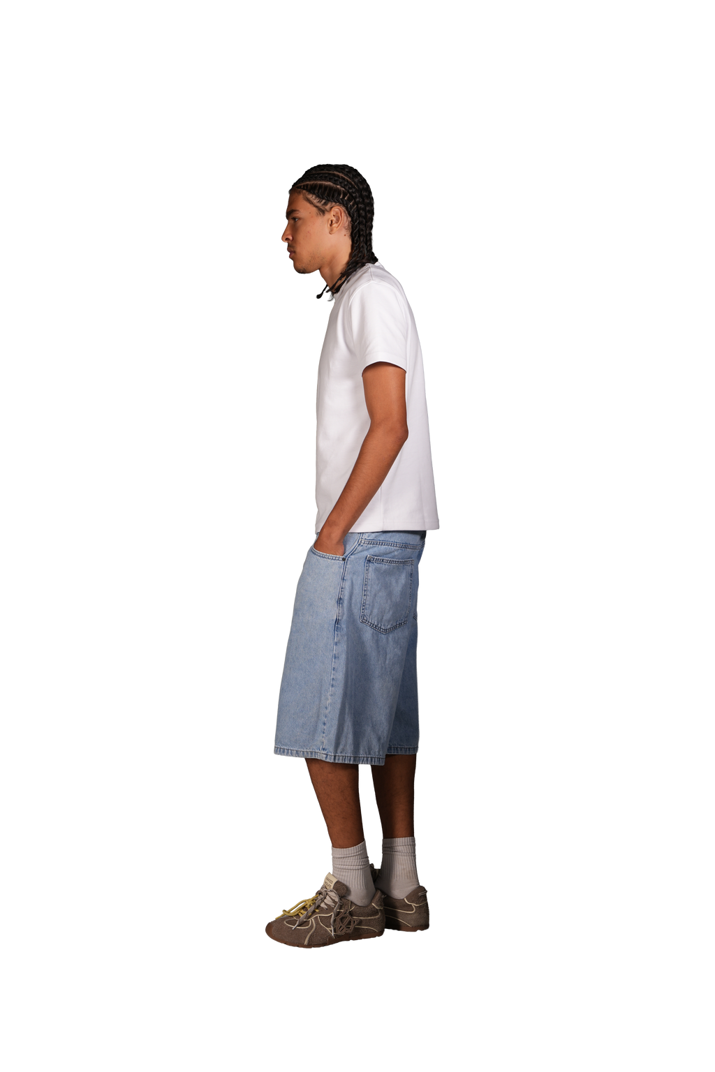 NP-114 JORTS / LIGHT BLUE