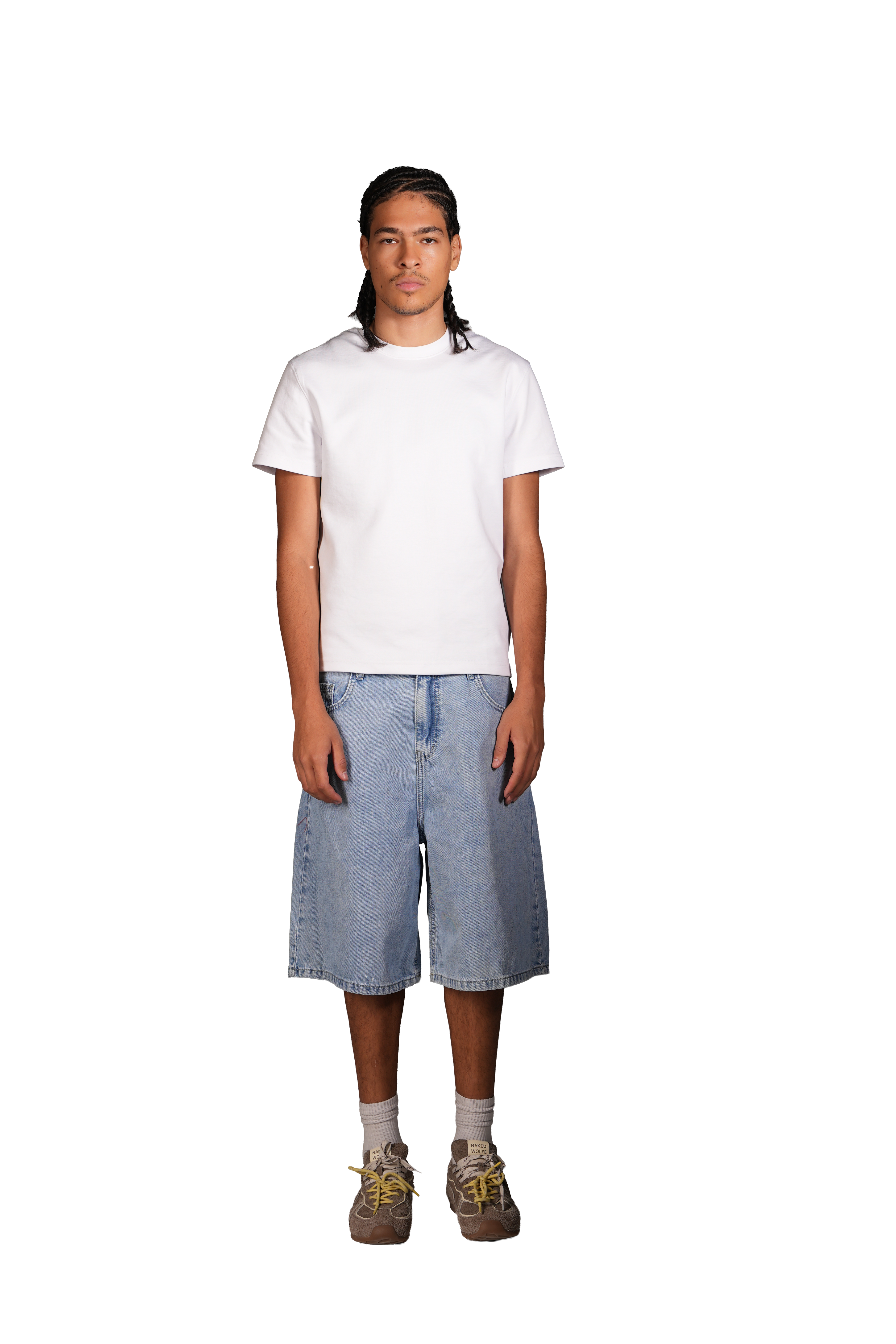 NP-114 JORTS / LIGHT BLUE