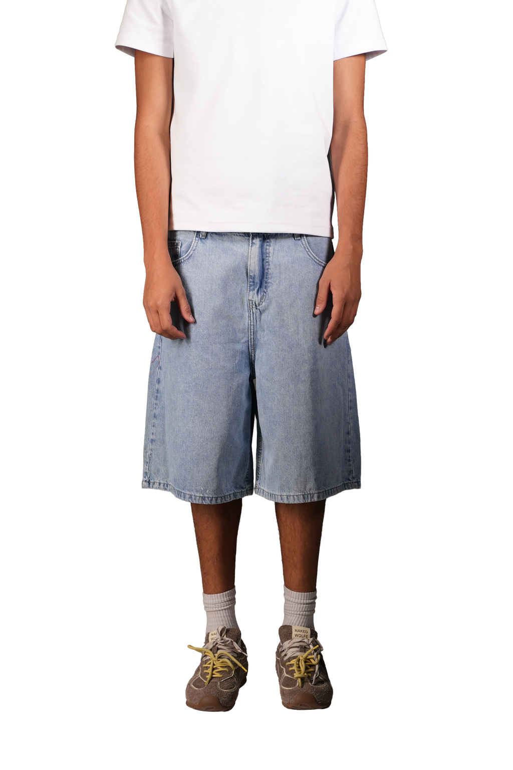 NP-114 JORTS / LIGHT BLUE