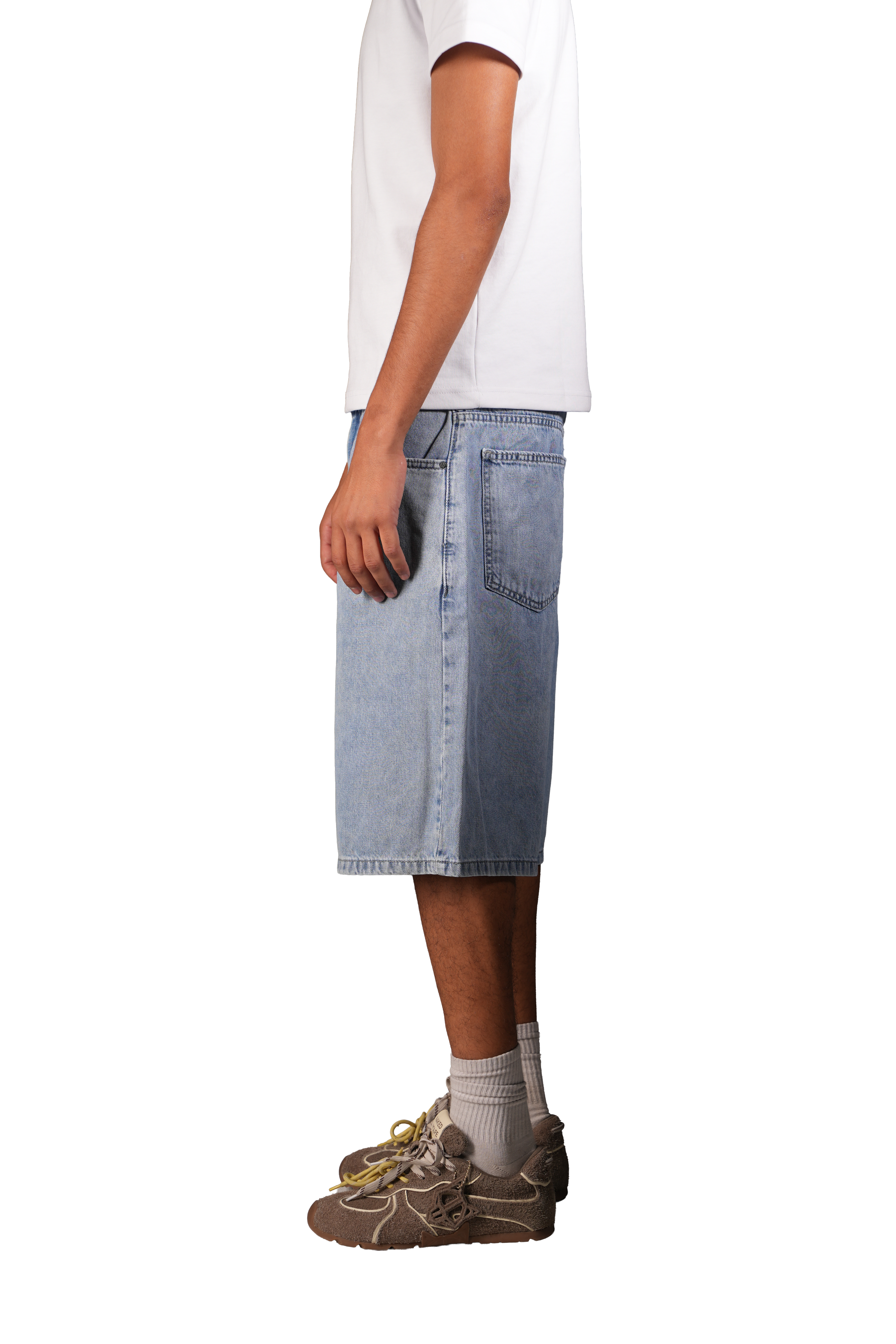 NP-114 JORTS / LIGHT BLUE