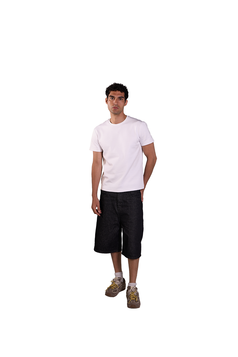 NP-99 JORTS / RAW BLACK