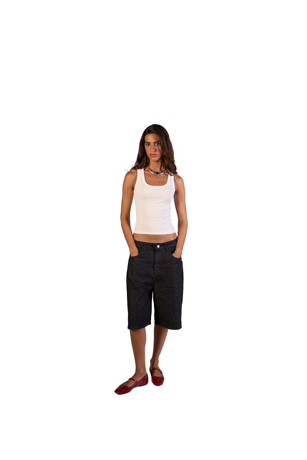 NP-99 JORTS / RAW BLACK